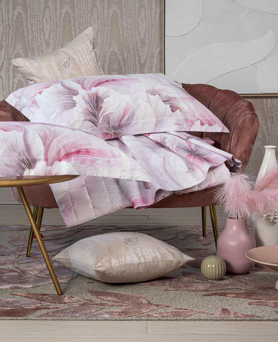 BLUMARINE COPRIPIUMINO MATRIMONIALE COLORE ROSA