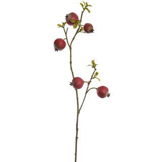 FIORE ARTIFICIALE MELAGRANATA COL. ROSSO 95 CM