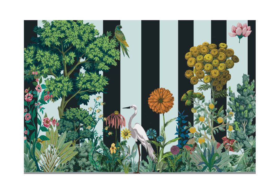 set tovagliette americane rettangolare airone nero - PINK MARTINI