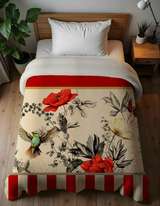 PLAID sherpa colibrì panna - PINK MARTINI