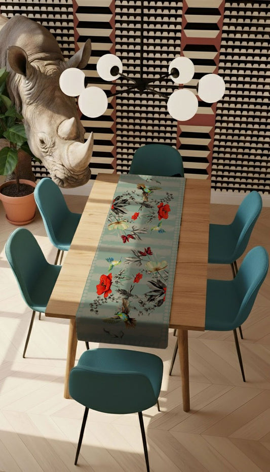 runner policanva colibri salvia 160x50 - PINK MARTINI