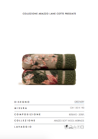 LANA COTTA GREENERY - FRATI HOME