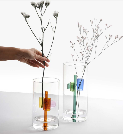 ICHENDORF IRIS VASO AMBRA