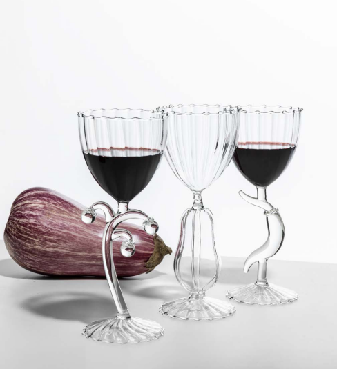 ICHENDORF VEGETABLES PEPERONCINO SET 6 CALICI TRASPARENTI